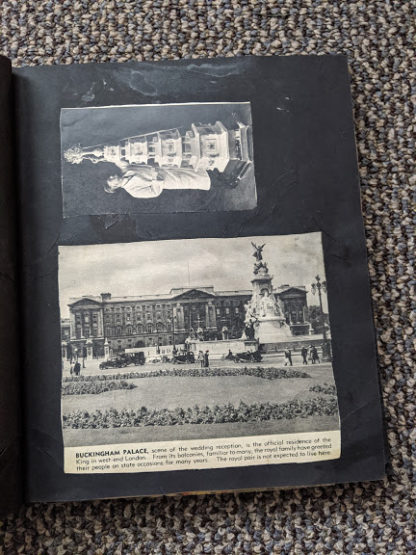 early photo of Buckingham Palace during a wedding reception