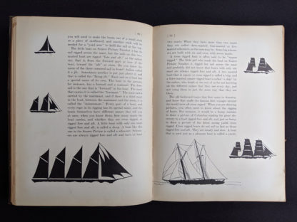 pages inside a 1926 copy of Master Book 1 - Beginning the Use of Tools and Materials Published by Lewis E Myers & Company - how to make a boat