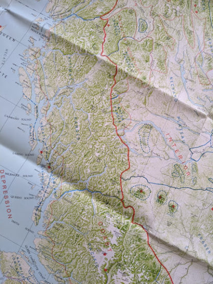 1964 physiographic map of Landforms of British Columbia