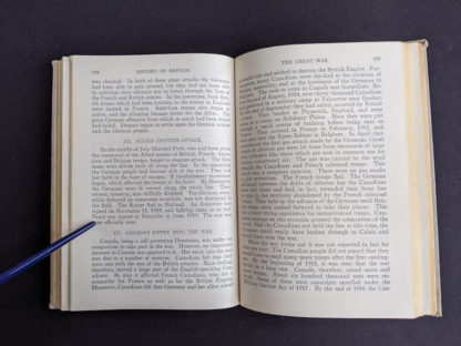 page 378 and 379 in a 1937 copy of A History of Britain by H. B. King - macmillan company of canada ltd