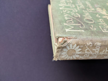 1915 Marys Meadow and Other Tales of Field Flowers by Juliana Horatia Ewing - Damage to head of spine