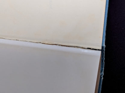 Full seam split inside a 1955 copy of North Atlantic Seaway - an illustrated history of the passenger services linking the old world with the new
