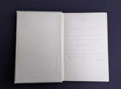 front endpaper and pastedown inside a 1948 copy of Hydraulics by George Russell - 5th edition