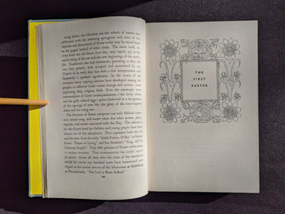 1952 copy of The Easter Book Of Legends And Stories - fourth Edition -illustrated by Pamela Bianco - The First Easter
