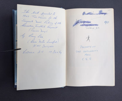 Military related Annotation inside a 1946 copy of My Three Years With Eisenhower By Harry C Butcher