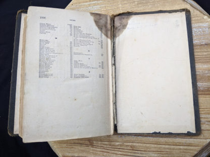 back pastedown inside a 1895 The Peoples Common Sense Medical Adviser by R.V. Pierce M.D.