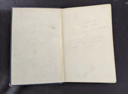 front pastedown and endpaper inside a 1948 copy of Steam, Air And Gas Power by Severns And Degler 4th Edition