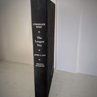 1959 copy of The Longest Day June 6 1944 by Cornelius Ryan - Simon & Schuster - spine view