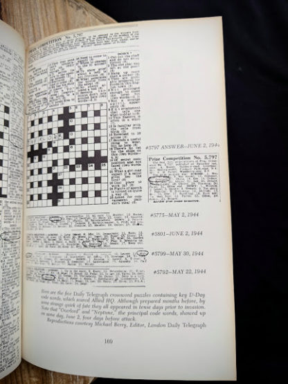 Daily telegraph crosswords containing key D-Day code words
