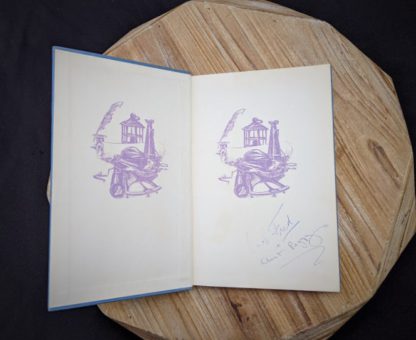 Front pastedown and endpaper inside a 1960 copy of The Salt Water Men - Canadas Deep Sea Sailors by Joseph Schull