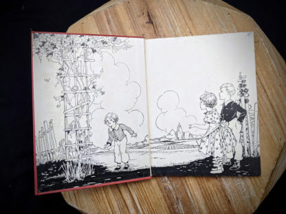 front endpaper and pastedown inside a 1932 copy of A Childs Garden of Verses by Robert Louis Stevenson - popular edition