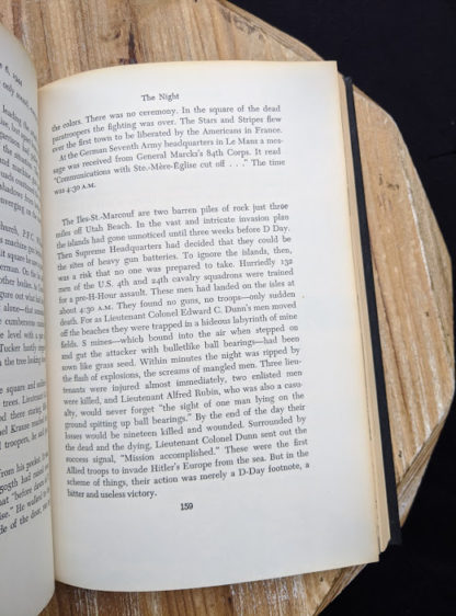 page 159 inside a 1959 copy of The Longest Day June 6 1944 by Cornelius Ryan - Simon & Schuster