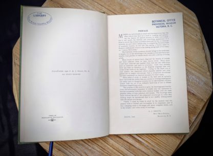 preface inside a 1900 copy of Mosses with a Hand-Lens - A Non - Technical Handbook of the More Recognized Mosses of the North-Eastern United States - By A J Grout