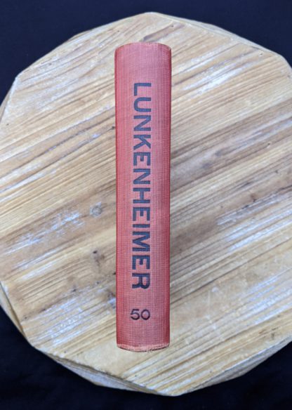 spine view - 1912 copy of The Lunkenheimer Company Catalogue Number 50