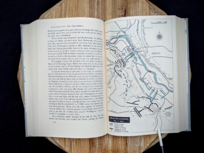 1862 map of Fredericksburg inside a 1965 copy of Never Call Retreat - The Centennial History of the Civil War by Bruce Catton - Volume Three