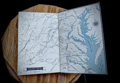 back pastedown and endpaper inside a 1965 copy of Never Call Retreat - The Centennial History of the Civil War by Bruce Catton - Volume Three