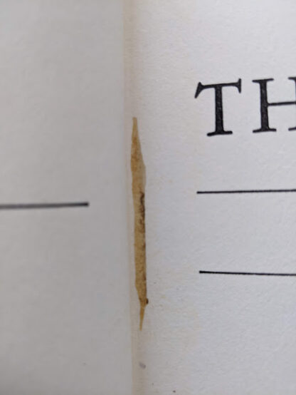 1940 To the Indies by C.S. Forester - First Canadian Edition - published by S.J. Reginald Saunders - mark on title page