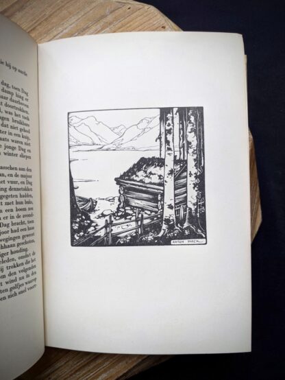 1935 De Weg tot Elkander by Trygve Gulbranssen -illustration page- third book of the trilogy - First Edition