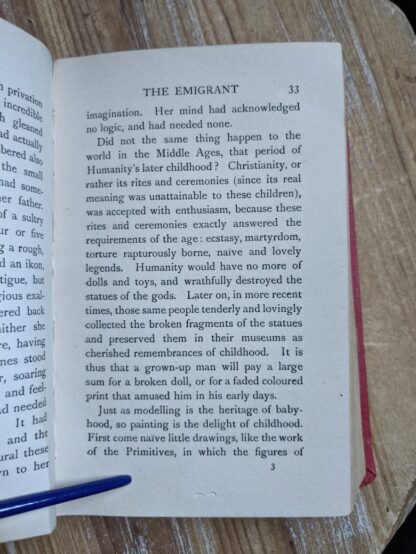 page 33 inside a 1916 copy of The Emigrant by Dostoieff Skaya