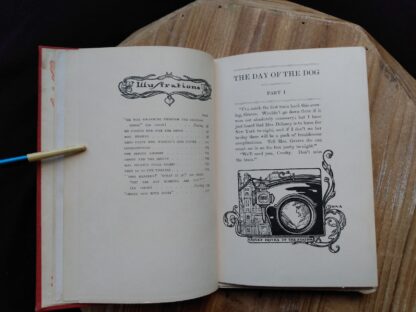 List of illustrations page 2 of 2 inside a 1904 copy of The Day of the Dog by George Barr McCutcheon - First Edition