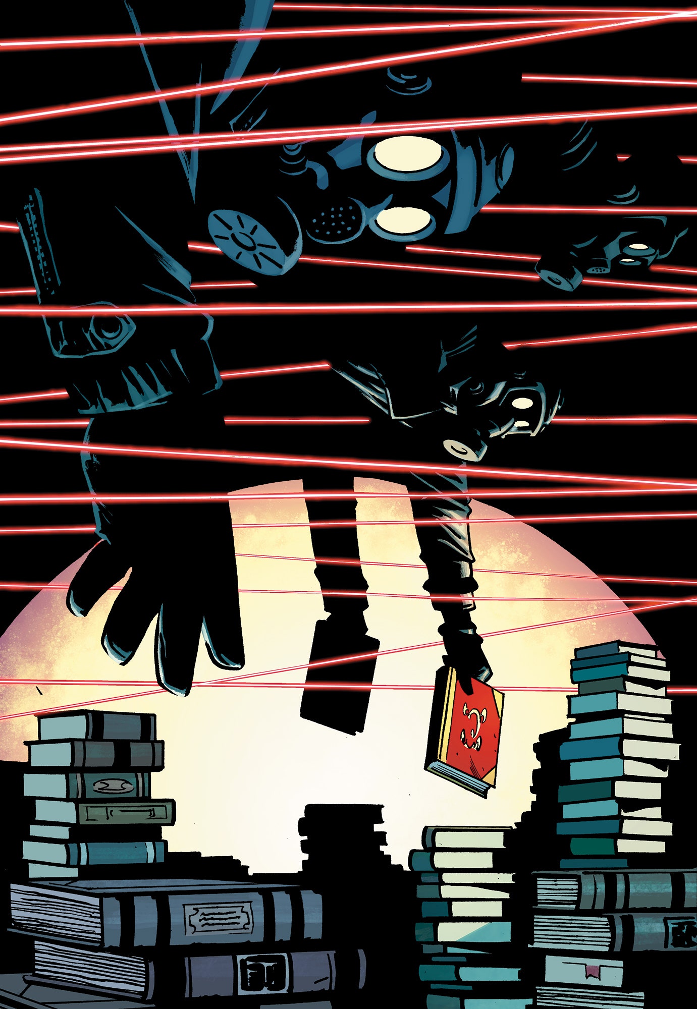 animation of the London Acrobatic book heist