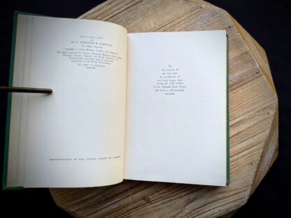 Copyright page inside a 1939 copy of Wild Flowers of the Northern States and Canada by Arthur Craig Quick - First Edition