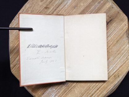 Endpaper and pastedown inside a 1929 A Book of Seamen by F. H. Doughty - First Edition