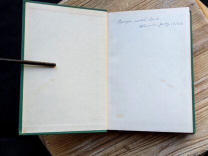 Front pastedown and endpaper inside a 1939 copy of Wild Flowers of the Northern States and Canada by Arthur Craig Quick - First Edition