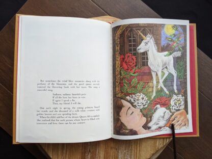 illustration inside a 1981 copy of One Unicorn written and illustrated by Gale Cooper - First Edition with dustjacket