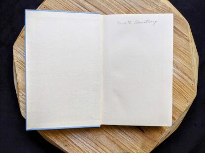 Front pastedown and endpaper inside a 1902 copy of Lavender and Old Lace by Myrtle Reed