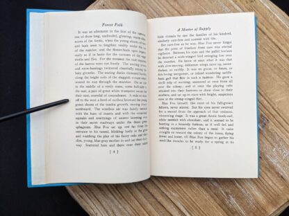 pages inside a 1949 copy of Forest Folk by Charles G. D. Roberts - First edition