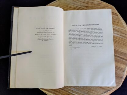 Preface inside a 1947 copy of Water Supply and Sewerage by Ernest W. Steel - second Edition