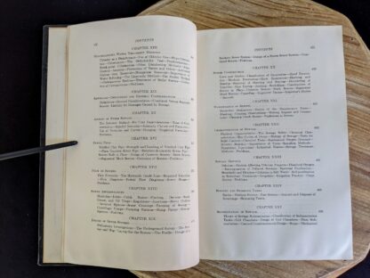 Table of Contents pages 4 and 5 of 7 - 1947 Water Supply and Sewerage by Ernest W. Steel - second Edition