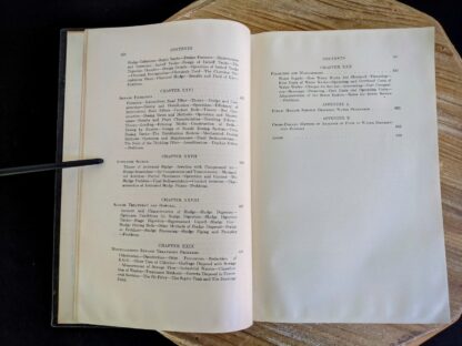 Table of Contents pages 6 and 7 of 7 - 1947 Water Supply and Sewerage by Ernest W. Steel - second Edition