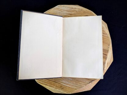 front pastedown and endpaper inside a 1947 copy of Water Supply and Sewerage by Ernest W. Steel - second Edition