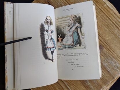 The Pool of Tears - inside a 1946 Alice’s Adventures in Wonderland - Two Volumes - by Lewis Carroll. Published by Random House, New York - Special Edition- illustrations by John Tenniel