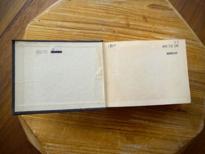 front pastedown and endpaper inside a 1936 copy of Ships and the Sea by Talbot-Booth - second edition