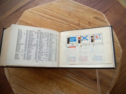 index section - 1936 Ships and the Sea by Talbot-Booth - second edition