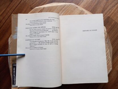 Page 4 of 4 of List of Illustrations - 1948 Crusades In Europe by Dwight D. Eisenhower - First Edition