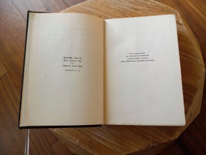 Copyright page inside a 1910 copy of A Vagabond Journey Around the World by Harry A. Franck - Dollar Edition