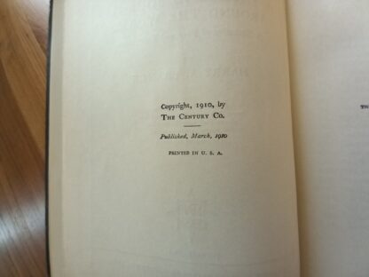 Copyright page up close - 1910 A Vagabond Journey Around the World by Harry A. Franck - Dollar Edition