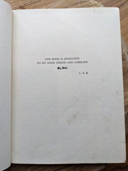 dedication page inside a 1944 copy of The New Wizard of Oz by L. Frank Baum - Illustrations by Evelyn Copelman