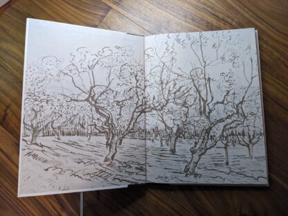 Front Pastedown and endpaper - The World of Van Gogh - Time-Life Library Art Series - circa 1960s