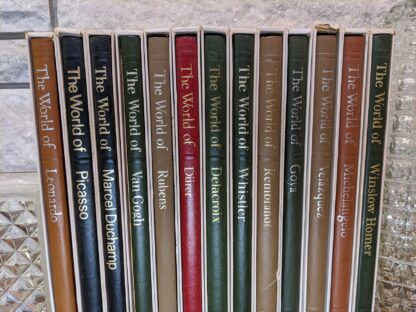 Lot of 13 Time-Life Library Art Series - circa 1960s - upper binding view