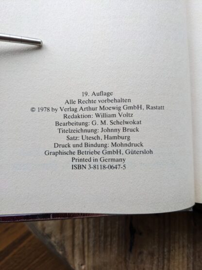 copyright page up close- Perry Rhodan - Die Dritte Macht