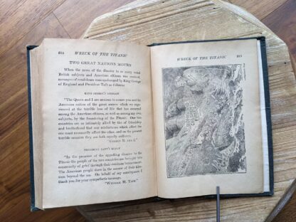 illustration inside - 1912 Story of the Wreck of the Titanic - The Ocean's Greatest Disaster - Memorial Edition
