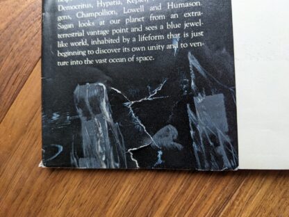 slight damage to inside flap of dustjacket - 1980 Cosmos by Carl Sagan