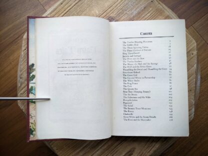 1945 Grimms' Fairy Tales by The brothers Grimm - Grosset and Dunlap Publishers - Contents page and Copyright page