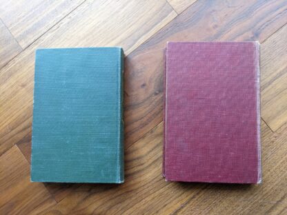 Back panels -1945 Grimms' and Andersen's Fairy Tales - 2 Book Set - Grosset & Dunlap publishers
