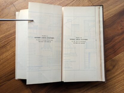 folding plates - 6-Foot Arch Culvert and 8-Foot Arch Culvert - 1903 A Treatise on Masonry Construction by Ira O. Baker - New York, J. Wiley & Sons - Ninth Edition
